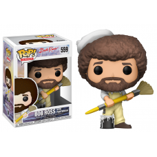 Funko Pop! Television 559 The Joy of Painting Bob Ross with Paintbrush Pop FU25702